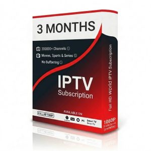 IPTV Subscription - 3 Months - 4 Connections